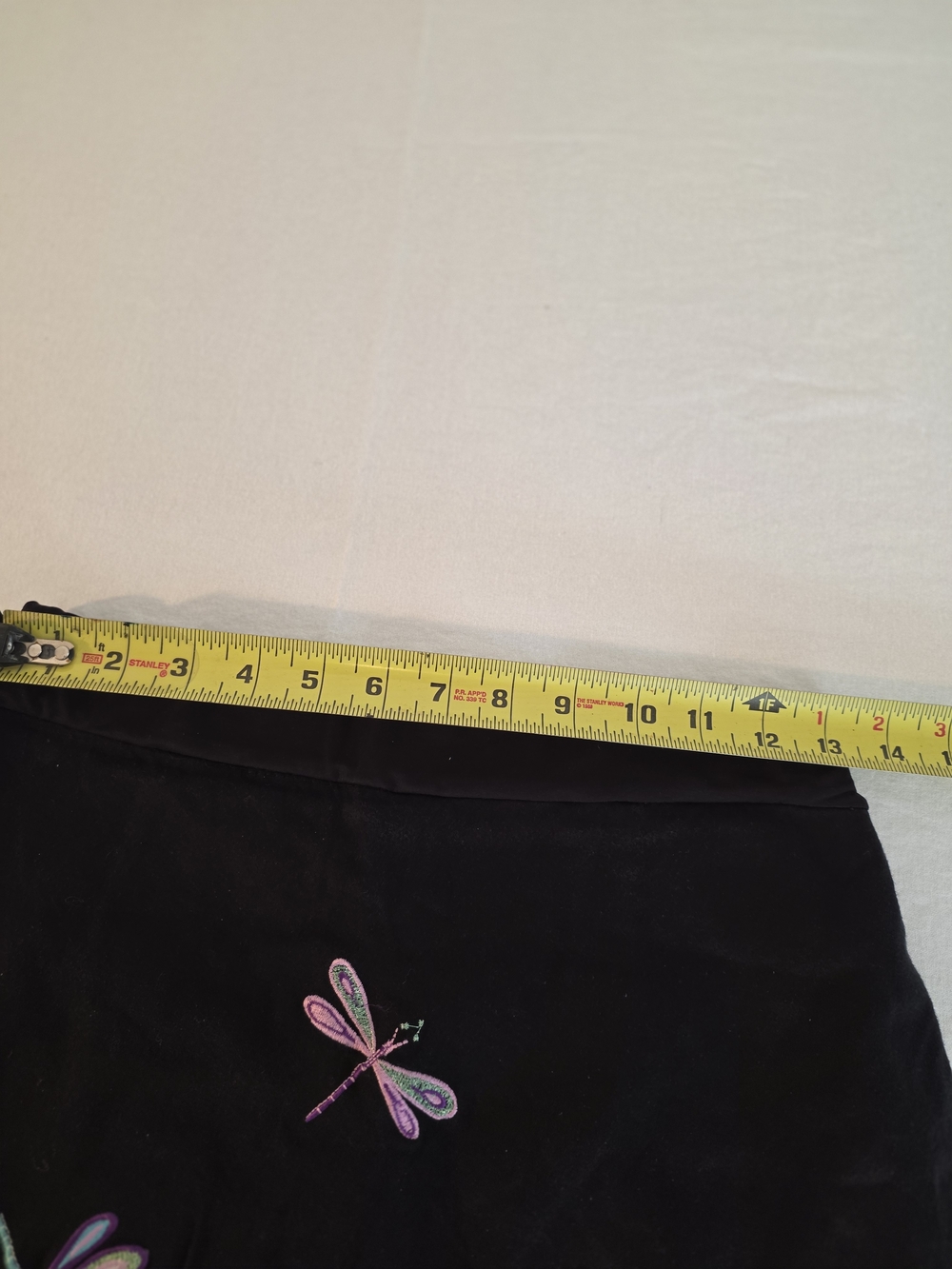Bamboo Traders Black Skort with Pastel Dragonfly Embroidery. Size 10 P - Picture 5 of 8